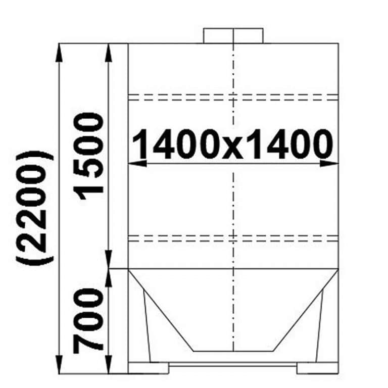 bulk-material-container-3000-litres-standing-drawing-3901A