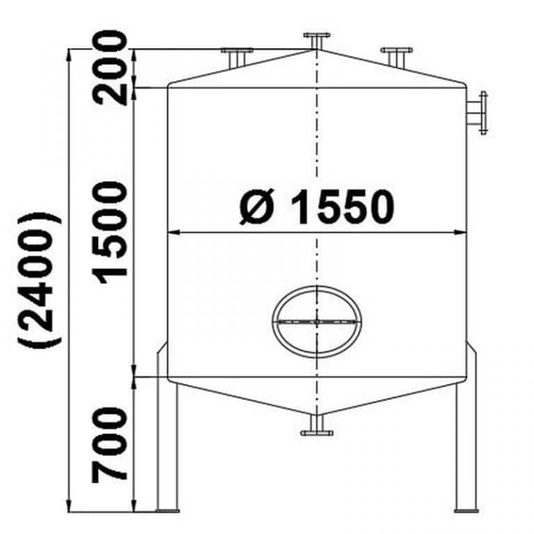 stainless-steel-tank-3000-litres-standing-drawing-3927